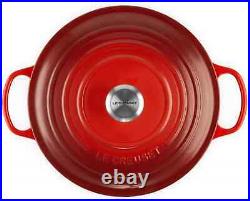 Le Creuset Enameled Cast Iron Signature Round Dutch Oven, 7.25 qt. Cerise NEW