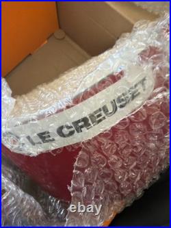 Le Creuset Heart shallow cocotte cast iron 1qt French oven Cherry Red Cerise New