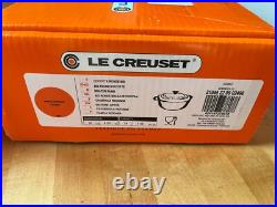 Le Creuset MADE IN FRANCE NEW IN BOX 2.75 qt Cast Iron Dutch Oven Orange