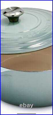 Le Creuset NEW5.5QtSignatureRound DutchOven, EnameledCast IronSea Salt