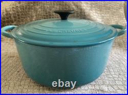 Le Creuset Signature Enameled Cast Iron Round Dutch Oven-5½qt #26 Caribbean Le Creuset Signature Enameled Cast Iron Round Dutch Oven-5½qt #26 Caribbean