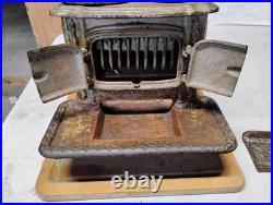 Little Eva Children's Cast Iron Toy Stove Oven Vintage Little Eva Children's Cast Iron Toy Stove Oven Vintage