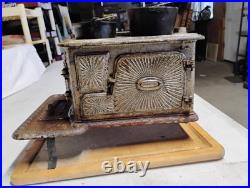 Little Eva Children's Cast Iron Toy Stove Oven Vintage Little Eva Children's Cast Iron Toy Stove Oven Vintage