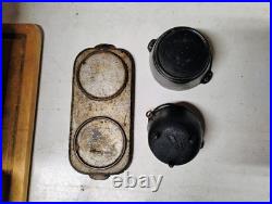 Little Eva Children's Cast Iron Toy Stove Oven Vintage Little Eva Children's Cast Iron Toy Stove Oven Vintage