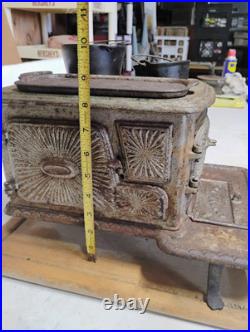 Little Eva Children's Cast Iron Toy Stove Oven Vintage Little Eva Children's Cast Iron Toy Stove Oven Vintage