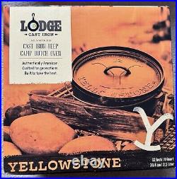 Lodge 12 Inch Cast Iron Dutch Oven Yellowstone Edition