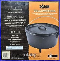 Lodge 12 Inch Cast Iron Dutch Oven Yellowstone Edition