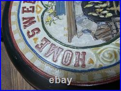 Lodge Advertiser Home Sweet Home Rare HTF Cast Iron Skillet