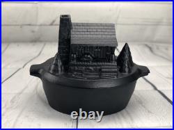Log Cabin Stove Steamer Rustic Cast Iron Woodstove Humidifier 31-557 Decor
