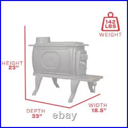 Logwood 900 Sq. Ft. 2020 EPA Certified Cast Iron Wood-Burning Stove