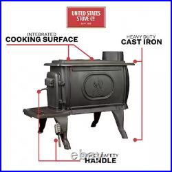 Logwood 900 Sq. Ft. 2020 EPA Certified Cast Iron Wood-Burning Stove