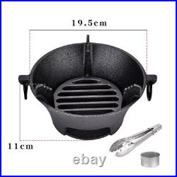 Long Lasting Performance Cast Iron Charcoal Stove for BBQ and Grilling