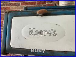 MOORE'S RARE AMERICAN VINTAGE ALL ORIGINAL Heating stove Blue