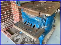 MOORE'S RARE AMERICAN VINTAGE ALL ORIGINAL Heating stove Blue