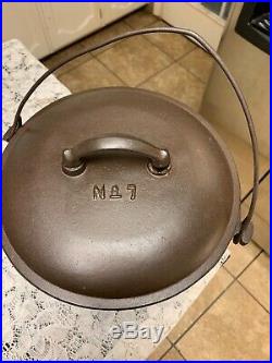Martin Stove And Range 3 Leg #7 Pot With Lid Cleaned Seasoned