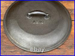 Martin Stove & Range #10 Hamburger Logo Cast Iron Dutch Oven