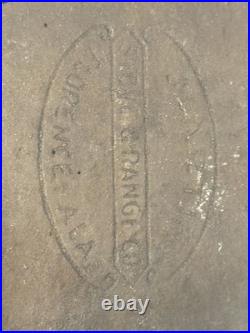 Martin Stove & Range #8 Cast Iron Griddle Hamburger Logo Flat Restored