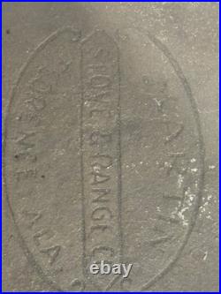 Martin Stove & Range #8 Cast Iron Griddle Hamburger Logo Flat Restored