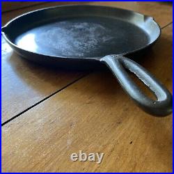 Martin Stove & Range #8 Cast Iron Skillet Hamburger Logo with Heat Ring Seasoned