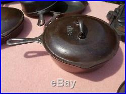 Martin Stove & Range Co Cast Iron Collection Skillet LID Griddle Toy Dutch Oven