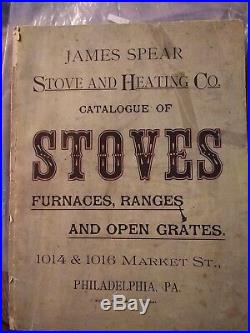 Massive 1870s Circa James Spears Cast Iron Double Cooking Range Philadelphia PA