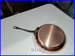 Mauviel M'200 CI 2mm Copper Frying Pan With Cast Iron Handles, 10.2-In