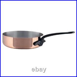 Mauviel M'Heritage M'150 CI Copper Saute Pan With Cast Iron Handle, 1.8-Qt