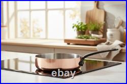Mauviel M'Heritage M'150 CI Copper Saute Pan With Cast Iron Handle, 1.8-Qt