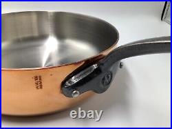 Mauviel M'Heritage M'200CI Copper Saute Pan With Cast Iron Handle, 3.3-Qt