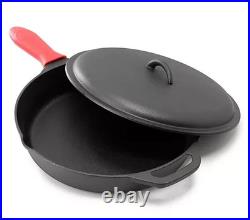 MegaChef 12 Pre-Seasoned Cast Iron Skillet withCast Iron