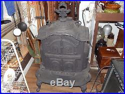 Mid-1800'S Peerless Model 25 Cast Iron Wood Stove Exceptional Condition