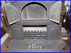 Mid-1800'S Peerless Model 25 Cast Iron Wood Stove Exceptional Condition