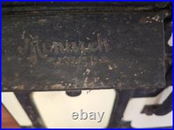 Monarch Enamel Cast Iron Wood Cook Stove 3 Burner Baking Oven Cream/Black