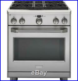 Monogram ZGP304NRSS 30 Inch Pro-Style All-Gas Range with 5.7cu. Ft. Oven Capacity