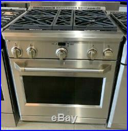 Monogram ZGP304NRSS 30 Inch Pro-Style All-Gas Range with 5.7cu. Ft. Oven Capacity