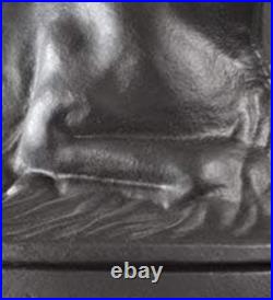 Moose Wood Stove Steamer Cast Iron Fireplace Humidifier Matte Black Rust R