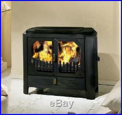 NEW 11kw Godin ART DECO 3119 French Cast Iron Wood Burner Stove With Thermostat