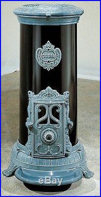 NEW 5 kw Godin 3720 Antique Style Cast Iron Wood Coal Multifuel Stove Blue