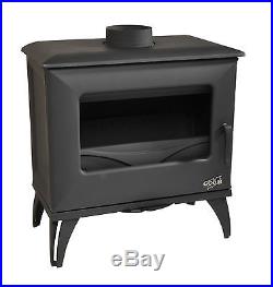 NEW 6.5kw Godin Cube 388117 French Cast Iron Wood Burner Stove With Airwash