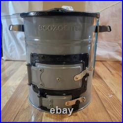 NEW EcoZoom Zoom Versa Portable Stove Cast Iron Top Camping Off Grid Power Out