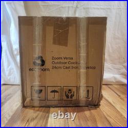 NEW EcoZoom Zoom Versa Portable Stove Cast Iron Top Camping Off Grid Power Out