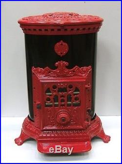 NEW French 7kw Godin 3726 Stove Cast Iron Wood Coal Burner multifuel Oval Red