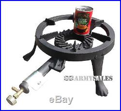 NOMAD MAXI Large Cast Iron Wok Gas Burner/Boiling Ring Stove for Outdoor Cooking