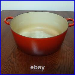 NO LID Le Creuset Dutch Oven #30 9 qt / 8.4 liters Red