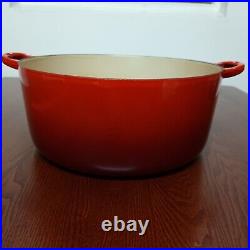 NO LID Le Creuset Dutch Oven #30 9 qt / 8.4 liters Red