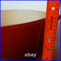 NO LID Le Creuset Dutch Oven #30 9 qt / 8.4 liters Red