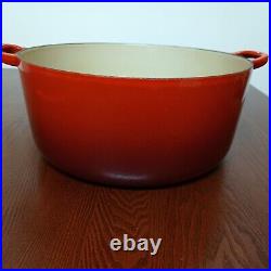 NO LID Le Creuset Dutch Oven #30 9 qt / 8.4 liters Red