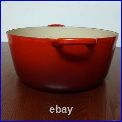 NO LID Le Creuset Dutch Oven #30 9 qt / 8.4 liters Red