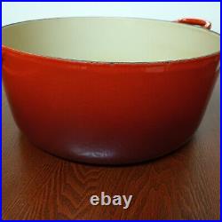 NO LID Le Creuset Dutch Oven #30 9 qt / 8.4 liters Red