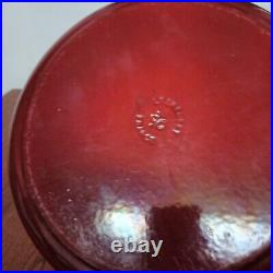 NO LID Le Creuset Dutch Oven #30 9 qt / 8.4 liters Red